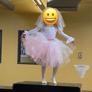Little girls bride costume